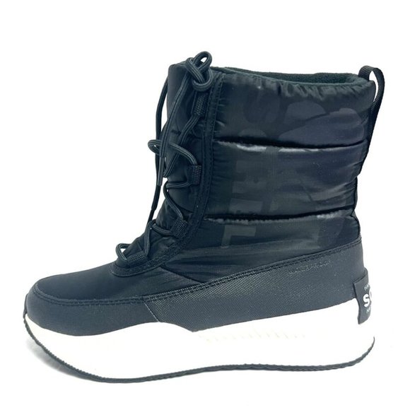 Sorel Women's Out N About III Puffy Lace Waterproof Winter Boots Black Size 7M